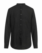 120% Lino Mens Shirt in Black