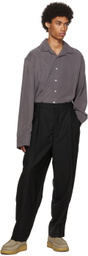 Connor McKnight Black Pleated Suiting Trousers