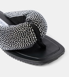 The Attico Indie embellished leather thong sandals