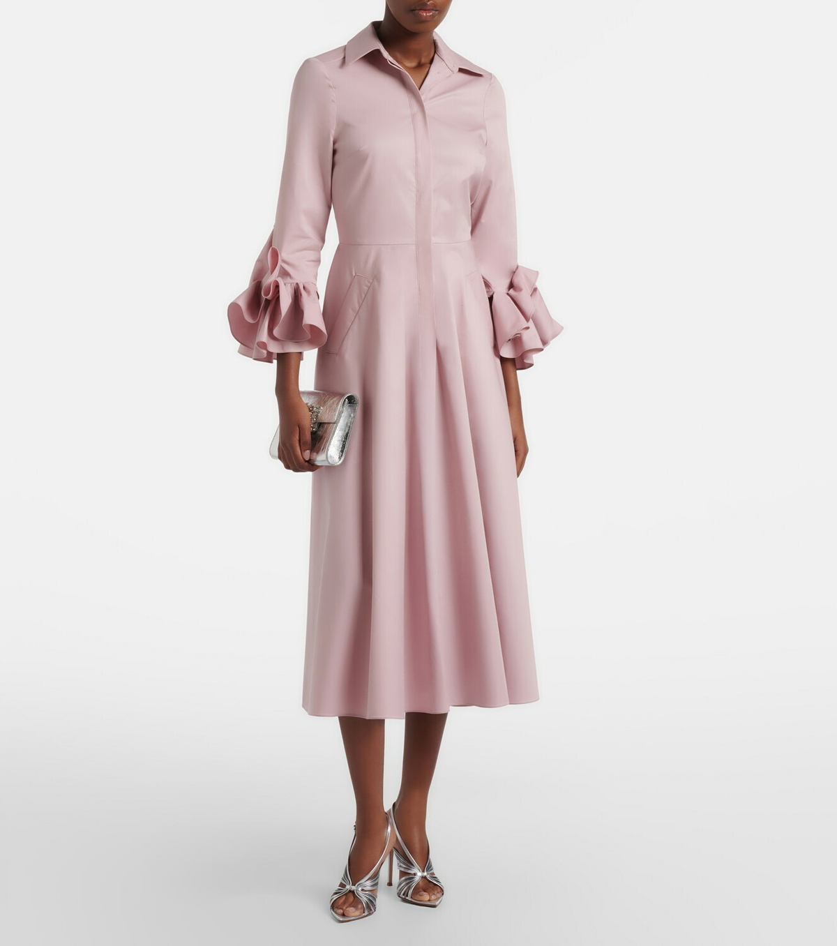 Safiyaa Belisse cotton poplin shirt dress