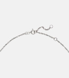 Stone and Strand Le Bleu 14kt white gold necklace with diamonds and aquamarine