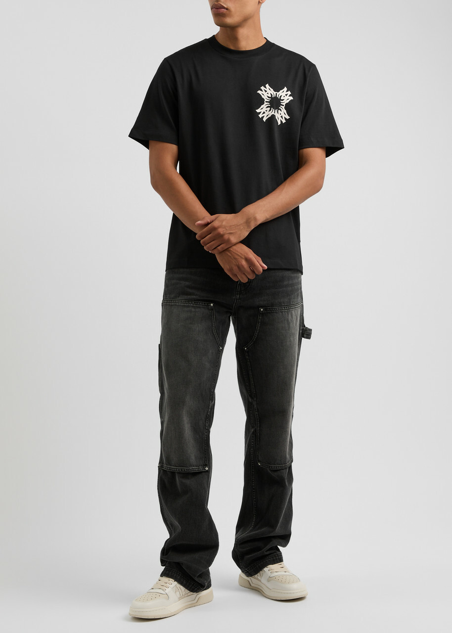 Amiri MA Quad Printed Cotton T-shirt Black Amiri