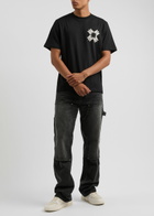 Amiri MA Quad Printed Cotton T-shirt Black