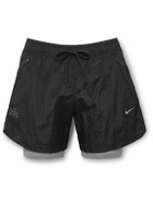 Nike Running - Stride 2-in-1 Nylon-Ripstop and Dri-FIT Shorts - Black