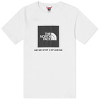 The North Face Men's Raglan Redbox T-Shirt in White