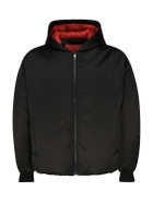 Ferrari Shiny Fabric Bomber Jacket With Hood