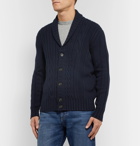 Loro Piana - Cable-Knit Baby Cashmere Cardigan - Blue