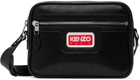 Kenzo Black Kenzo Paris Large Logo Bag