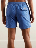 Hartford - Straight-Leg Mid-Length Swim Shorts - Blue