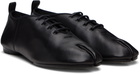 Maison Margiela Black Tabi Jazz Lace-Up Derbys
