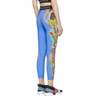 Emilio Pucci Blue Graphic Leggings