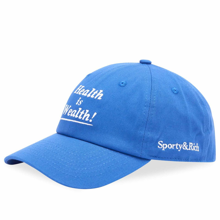 Photo: Sporty & Rich Men's Health is Wealth Cap in Imperial Blue/White 