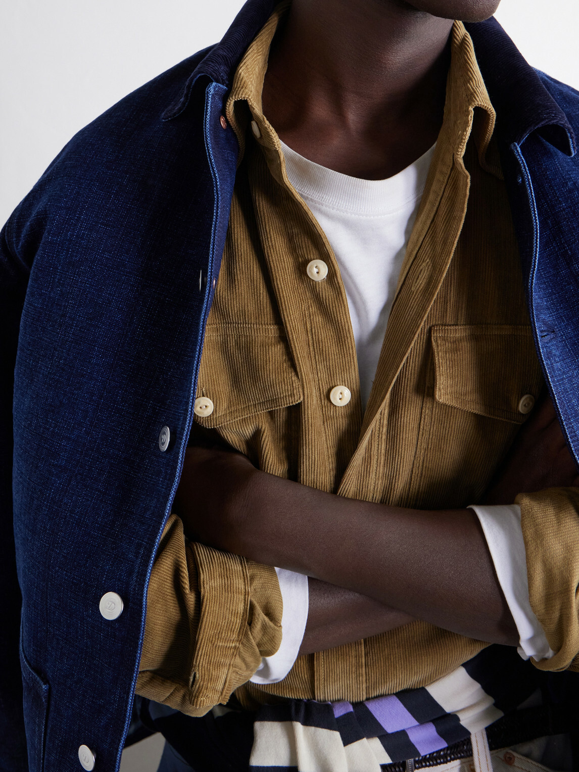 Drake's - Cotton-Corduroy Shirt - Neutrals