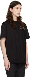 Alexander McQueen Black Embroidered T-Shirt