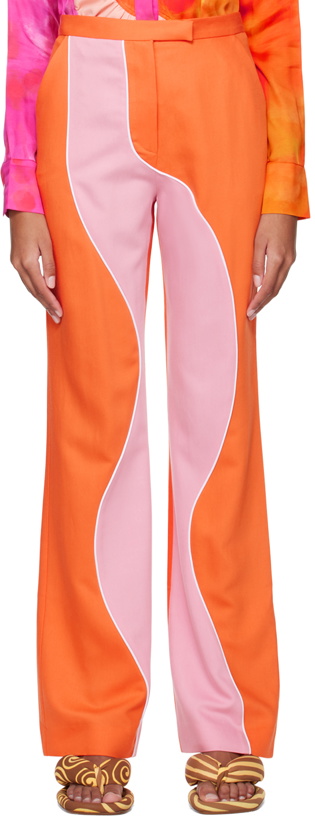 Photo: Ahluwalia Orange & Pink Madhu Trousers