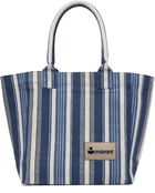 Isabel Marant Navy & White Small Yenky Tote