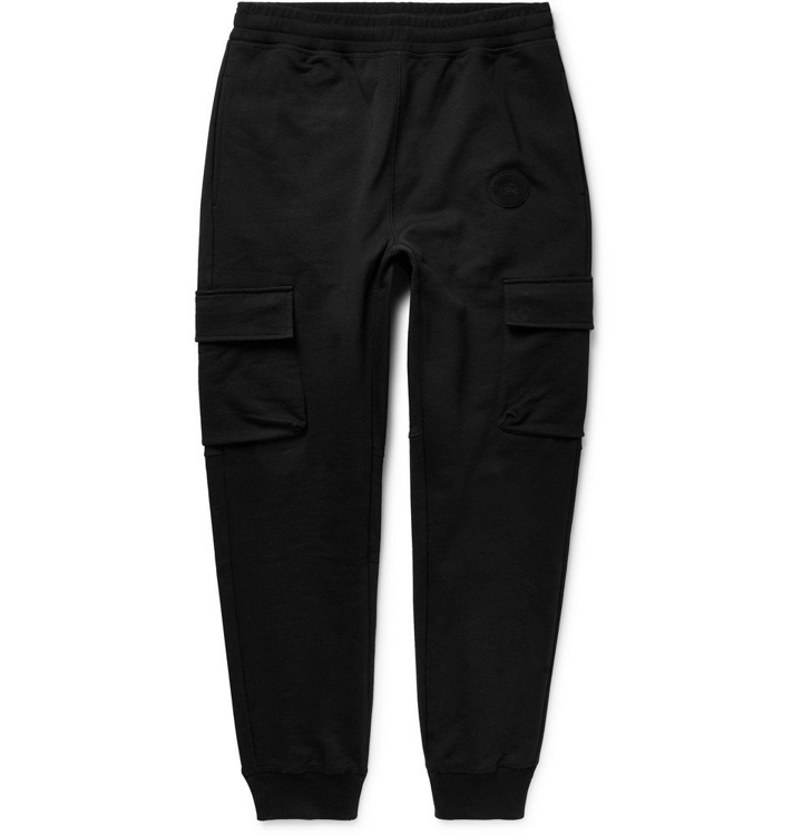 Photo: Burberry - Tapered Loopback Cotton-Jersey Cargo Sweatpants - Men - Black