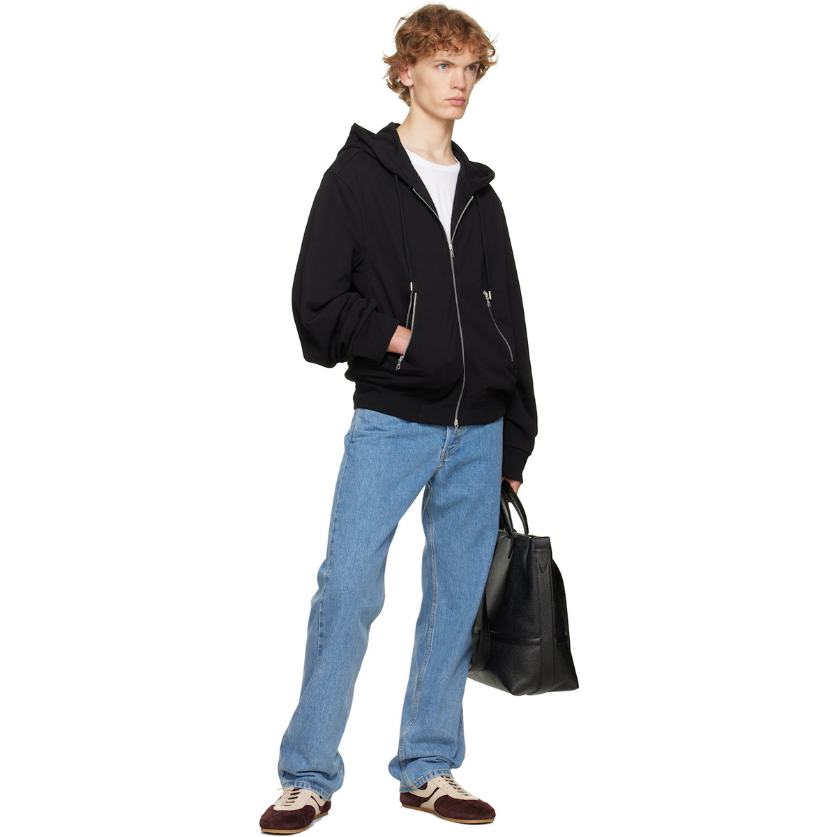 Dries Van Noten Black Zip Hoodie