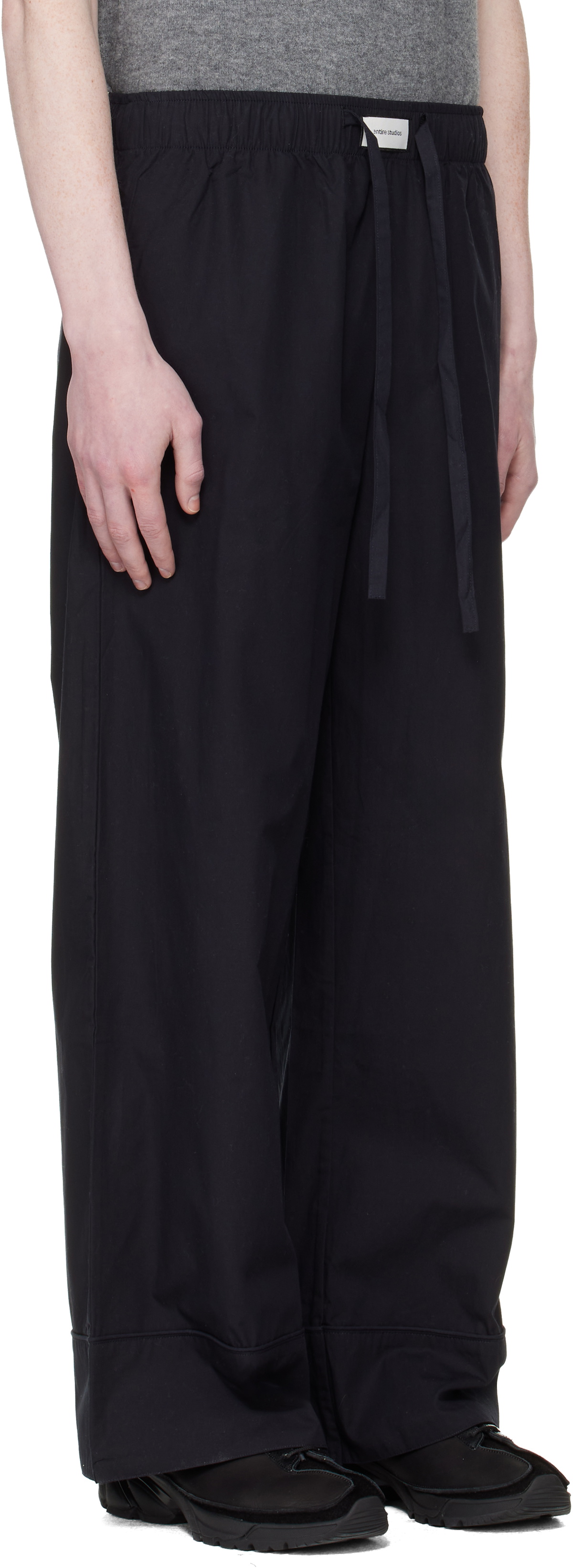 Entire Studios Black Pajama Lounge Pants