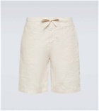 Frescobol Carioca Sergio linen-blend Bermuda shorts