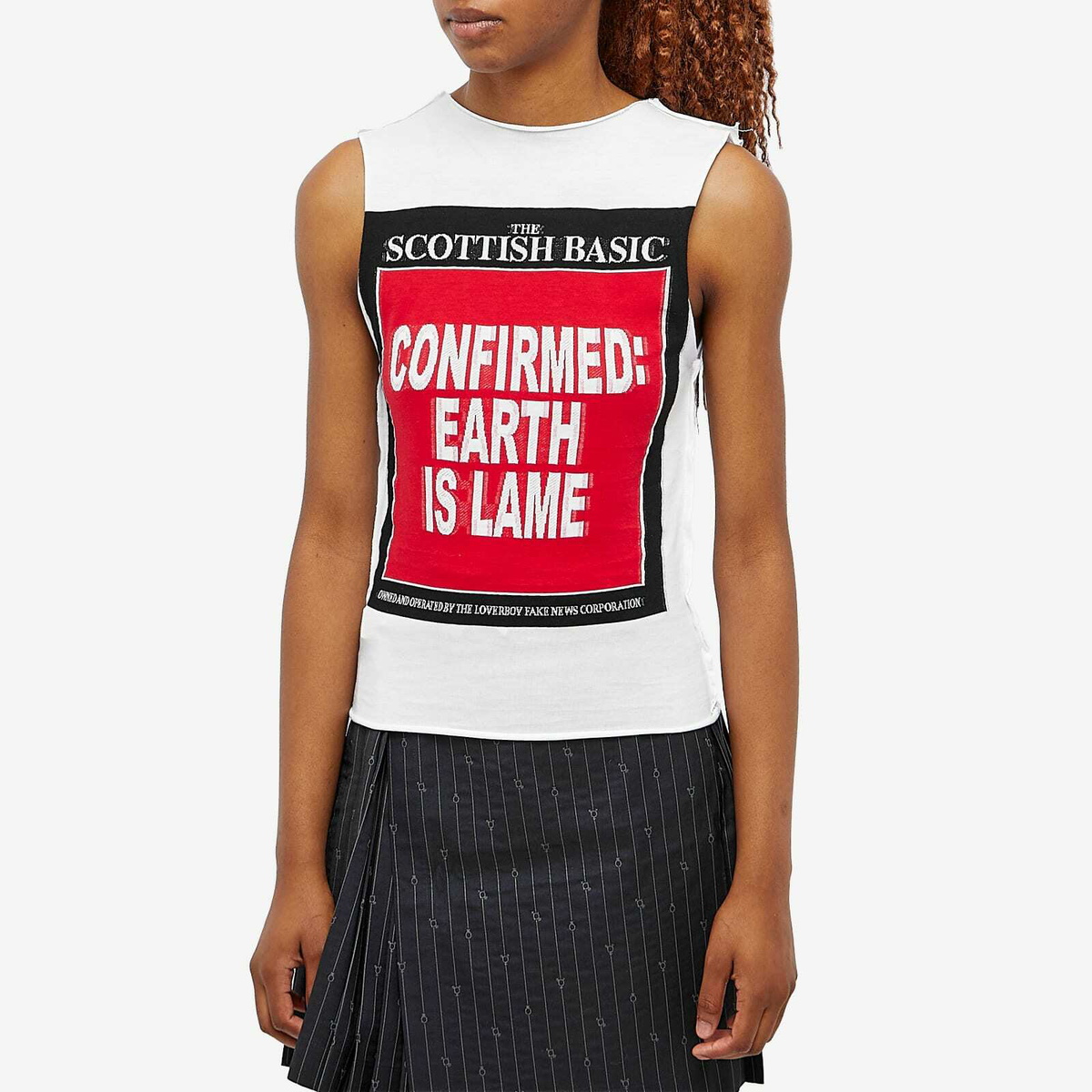 Charles Jeffrey Loverboy Women's Charles Jeffrey Tank Top in The Scottish Basic Newsboy