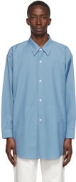 mfpen Blue Wool Shirt