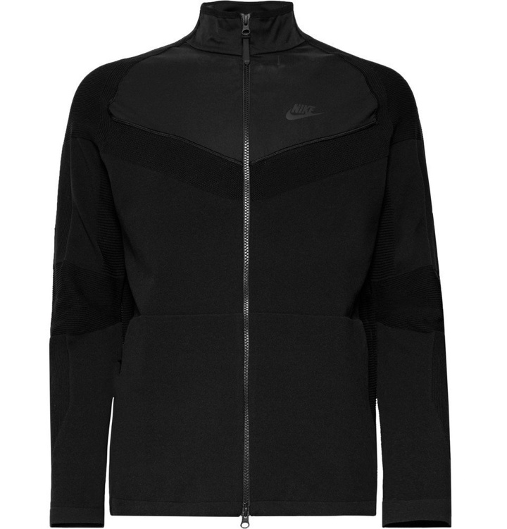 Photo: Nike - Sportswear Slim-Fit Shell-Panelled Tech Knit Jacket - Men - Black