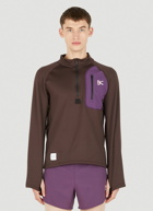 Puja Insulated Shell Sweatshirt in Brown