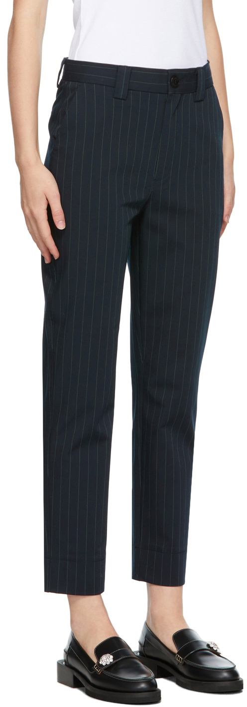Xavier navy pinstripe trousers - Max Mara - Lokkyn.com