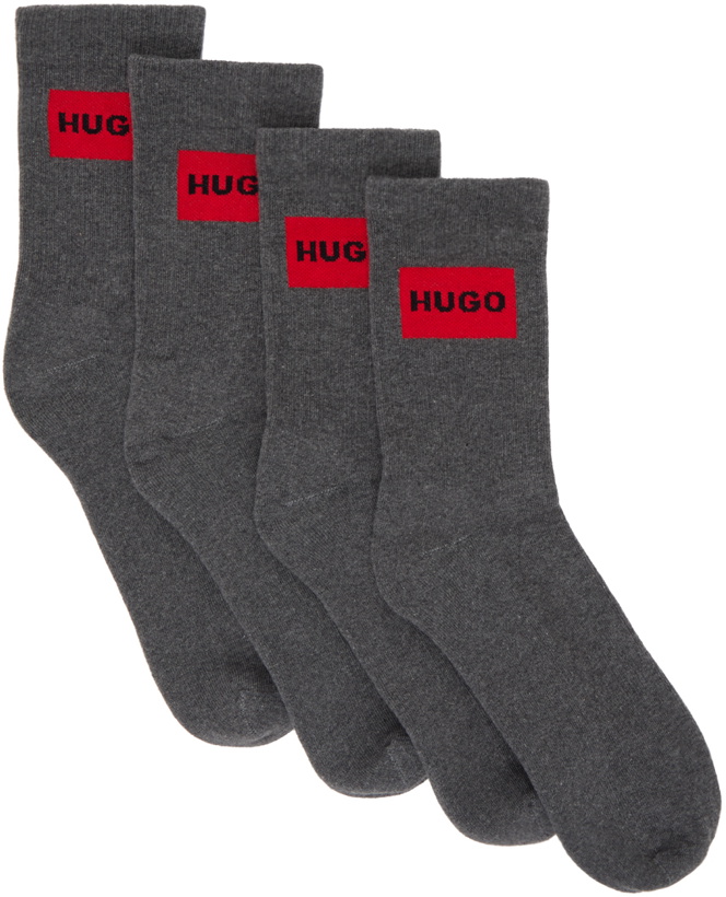 Photo: Hugo Two-Pack Gray Label Socks