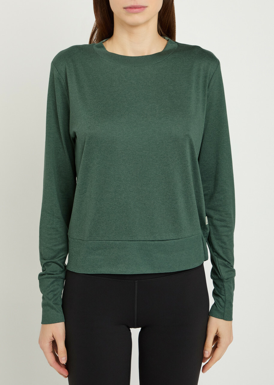 Vuori Daydream Stretch-jersey top Green