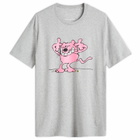 IDEA Men's x Roobarb + Custard Ears T-Shirt in Heather Grey