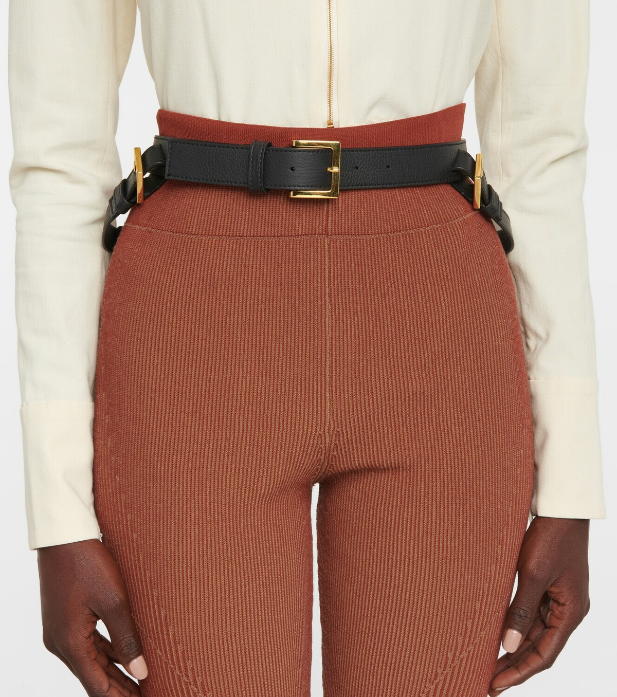 Jacquemus La Ceinture Ronde ベルト JACQUEMUS - La Ceinture Ronde Leather Belt Jacquemus