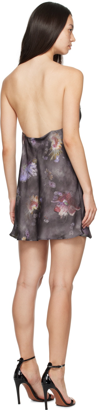 Y/Project Gray Invisible Strap Minidress
