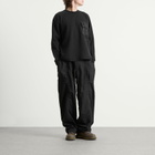 and wander Men's Longsleeve Waffle T-Shirt in Black