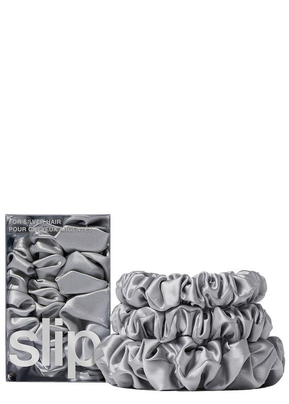 Photo: Slip Silk Assorted Scrunchies - Silver