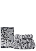 Slip Silk Assorted Scrunchies - Silver