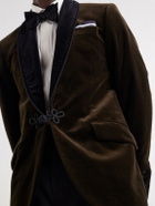 Favourbrook - Mayfair Shawl-Collar Cotton-Velvet Tuxedo Jacket - Green