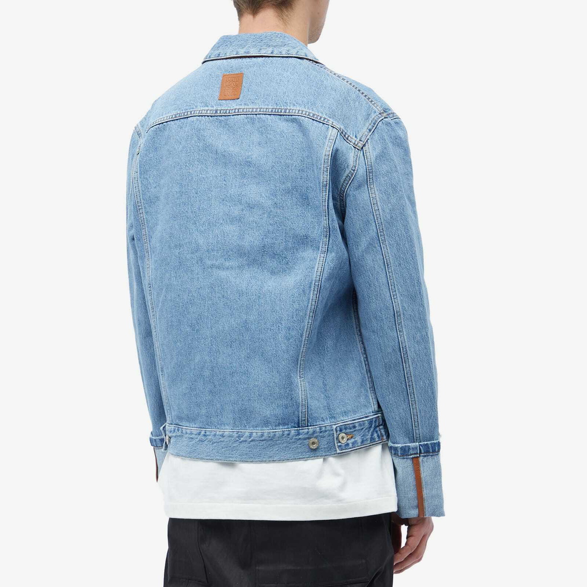 Loewe Men's Fisherman Turn Up Jacket in Light Denim Loewe