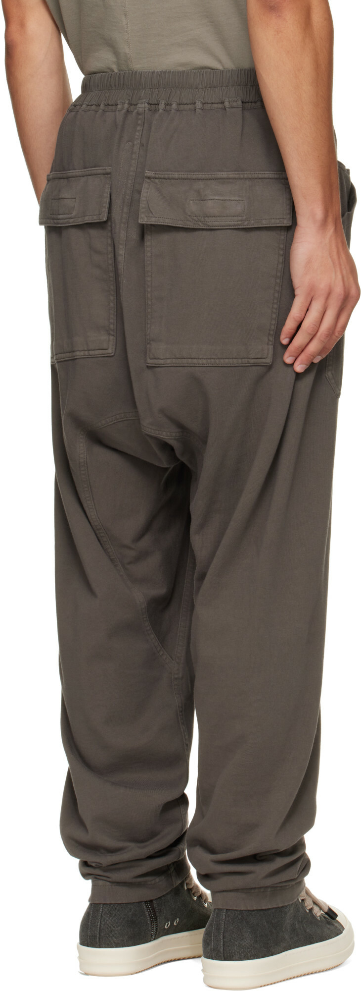 Rick Owens DRKSHDW Gray Tower Classic Drawstring Cargo Pants
