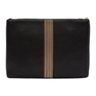 Paul Smith Black Leather Multistripe Document Holder