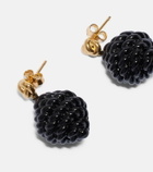 Toteme Rope gold-plated enamel drop earrings