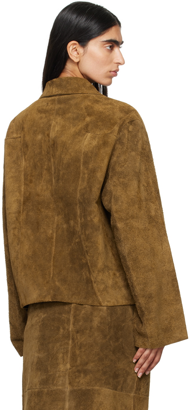 Gabriela Coll Garments Brown No.285 Leather Jacket