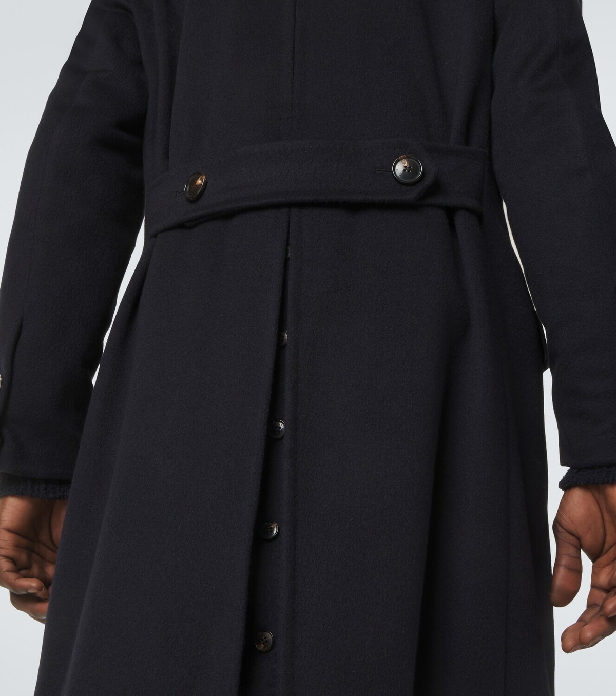 Umit Benan President double-breasted cashmere coat