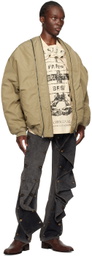 Y/Project Beige Velcro 'Paris' Best' T-Shirt