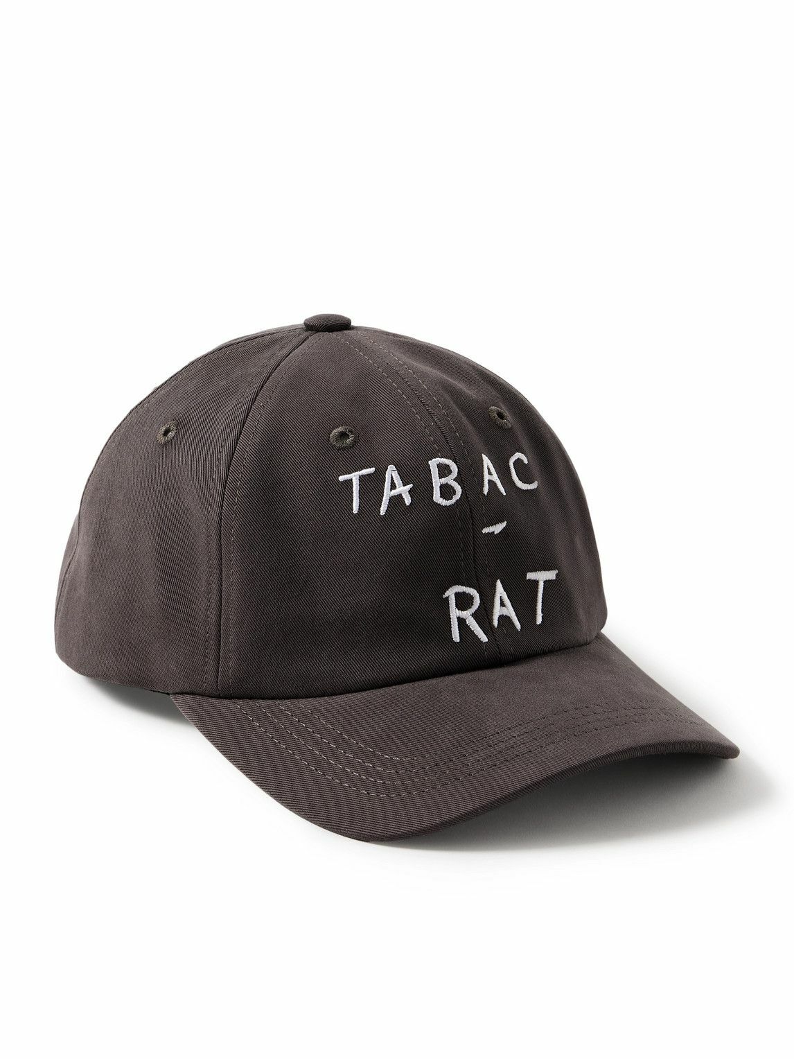 Enfants Riches Déprimés - Tabac Rat Leather-Trimmed Embroidered Cotton-Twill Baseball Cap