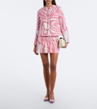 Pucci Marmo cotton-blend terry miniskirt