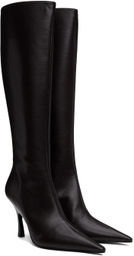 Stella McCartney Brown Elsa Knee-High Heeled Tall Boots