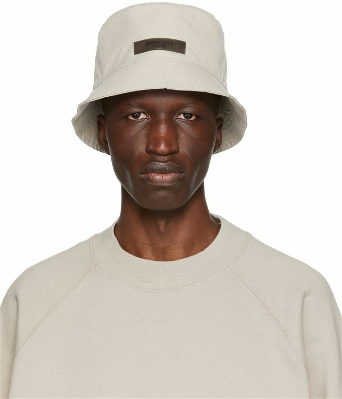 Photo: Essentials Gray Cotton Bucket Hat