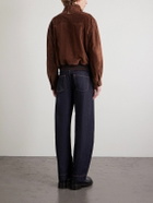 McQueen - Panelled Suede Harrington Jacket - Brown